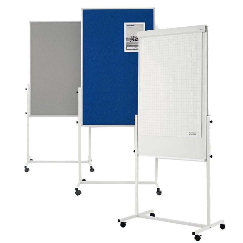 magnetoplan Tableau Universel, 750 × 1200 mm, bleu, mobile