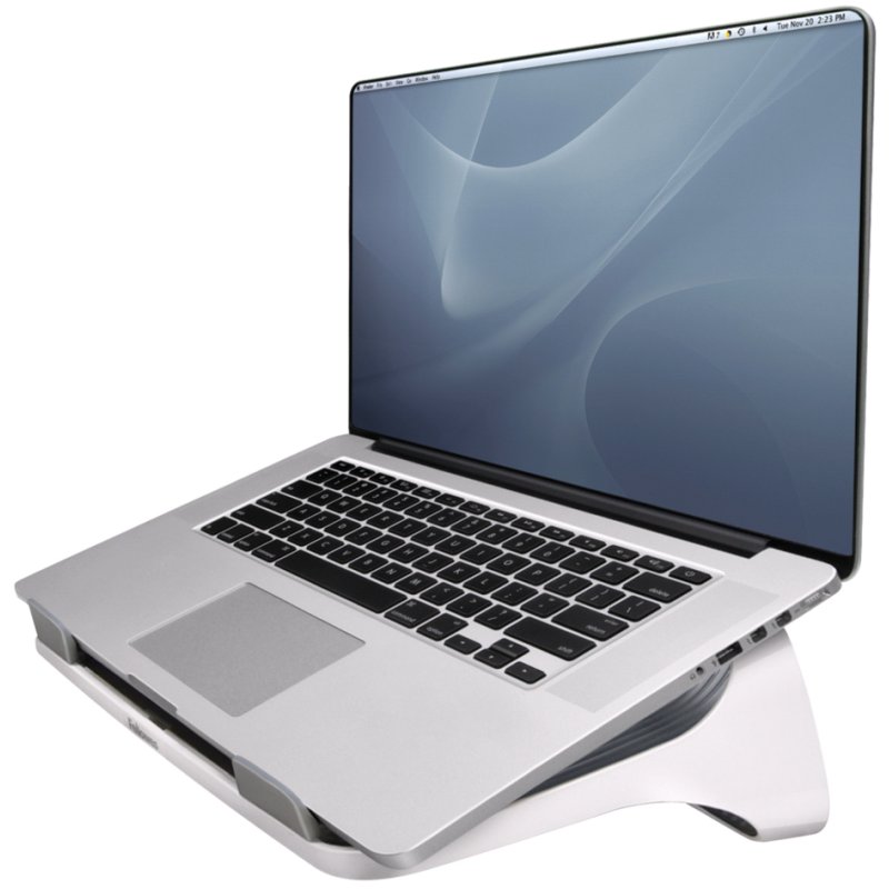 Fellowes support pour ordinateur portable I-Spire, blanc/gris, jusqu'à 17 pouces