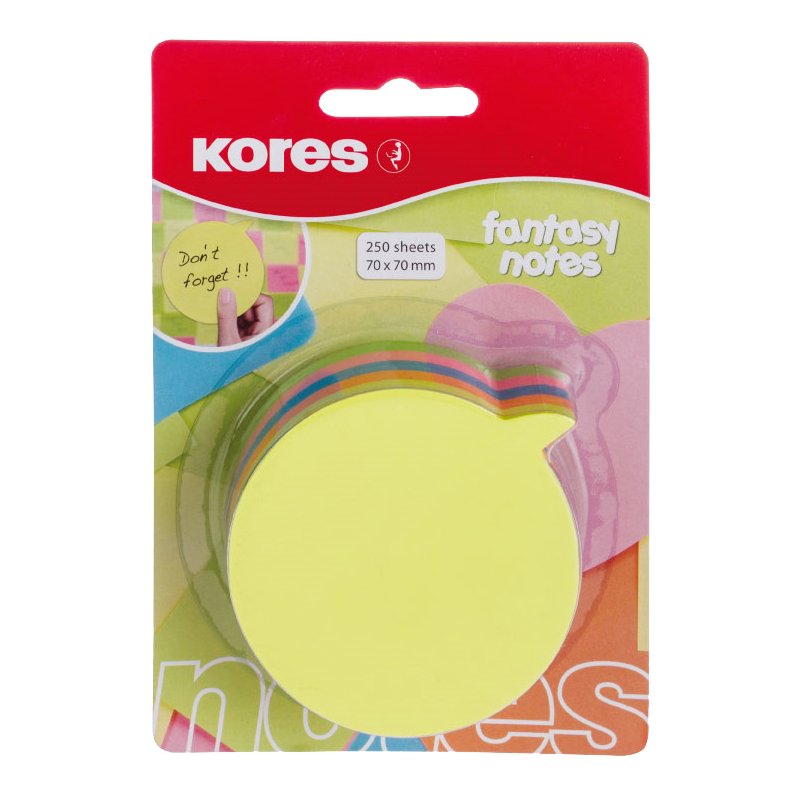 Kores bloc-notes Bulle de texte, 70×70 mm, blanc, 250 feuilles