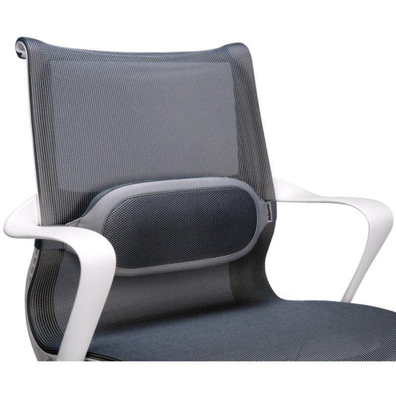 Fellowes coussin lombaire I-Spire, gris, sangle ajustable, 350×60×160 mm
