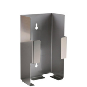 HYGOSTAR houder voor wegwerphandschoenen enkel, roestvrij staal, 125×80×215 mm