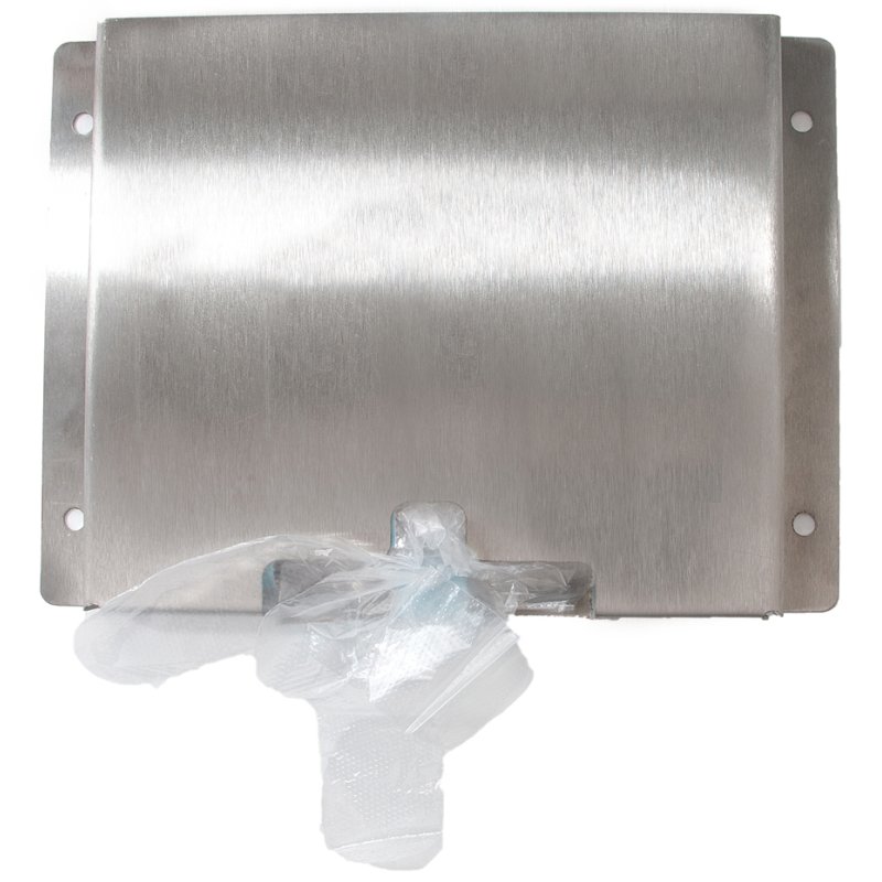 HYGOSTAR houder voor disposable handschoenen, zilver, roestvrij staal, 210×80×130 mm