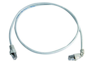 TELEGÄRTNER patchkabel Cat.6A S/FTP, 0,5 m, grijs, halogeenvrij