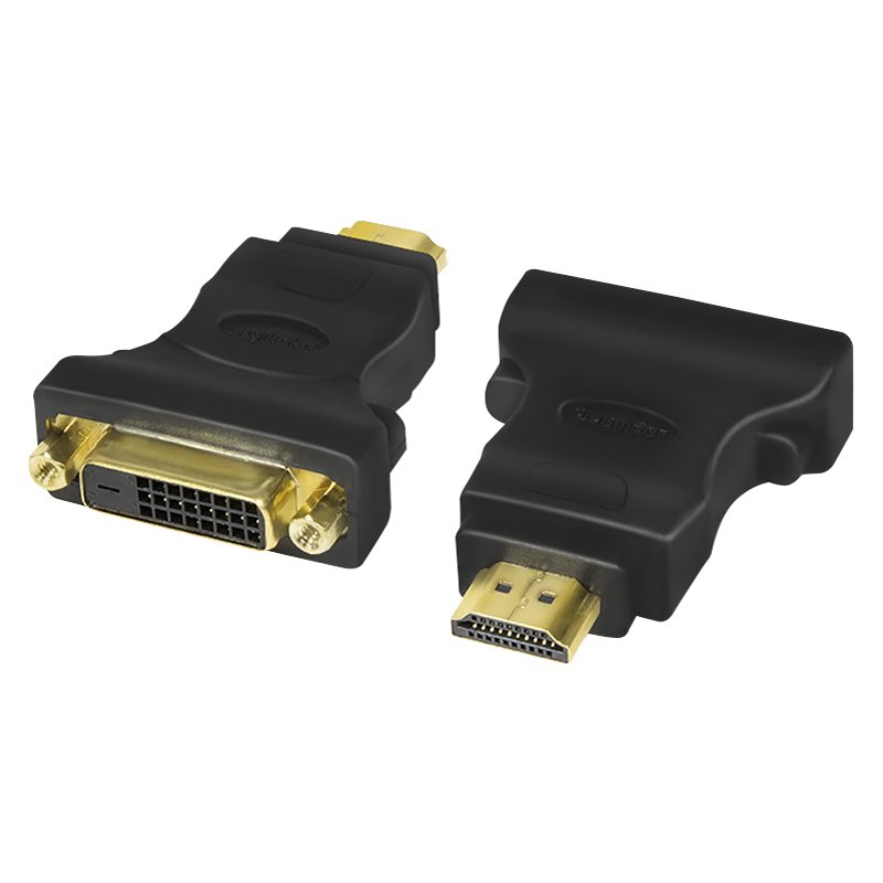 LogiLink adaptateur HDMI vers DVI-D, noir, double liaison 24+1, contacts dorés