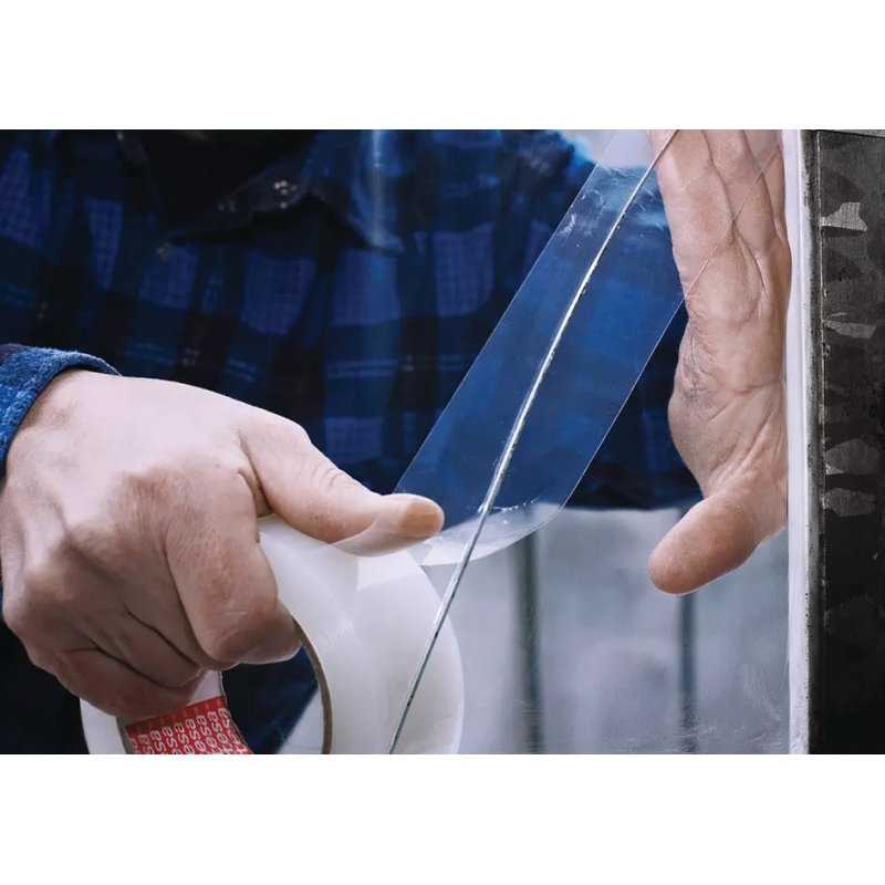 tesa PE-reparatietape, transparant, 50 mm × 33 m