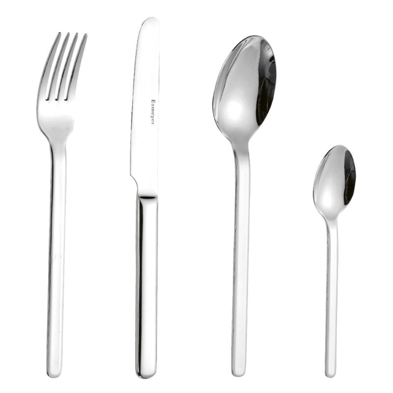 Esmeyer cutlery Bettina 24-piece, silver, stainless steel, dishwasher-safe