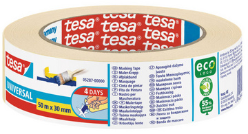 tesa ecoLogo afplaktape papier universeel, 30 mm × 50 m
