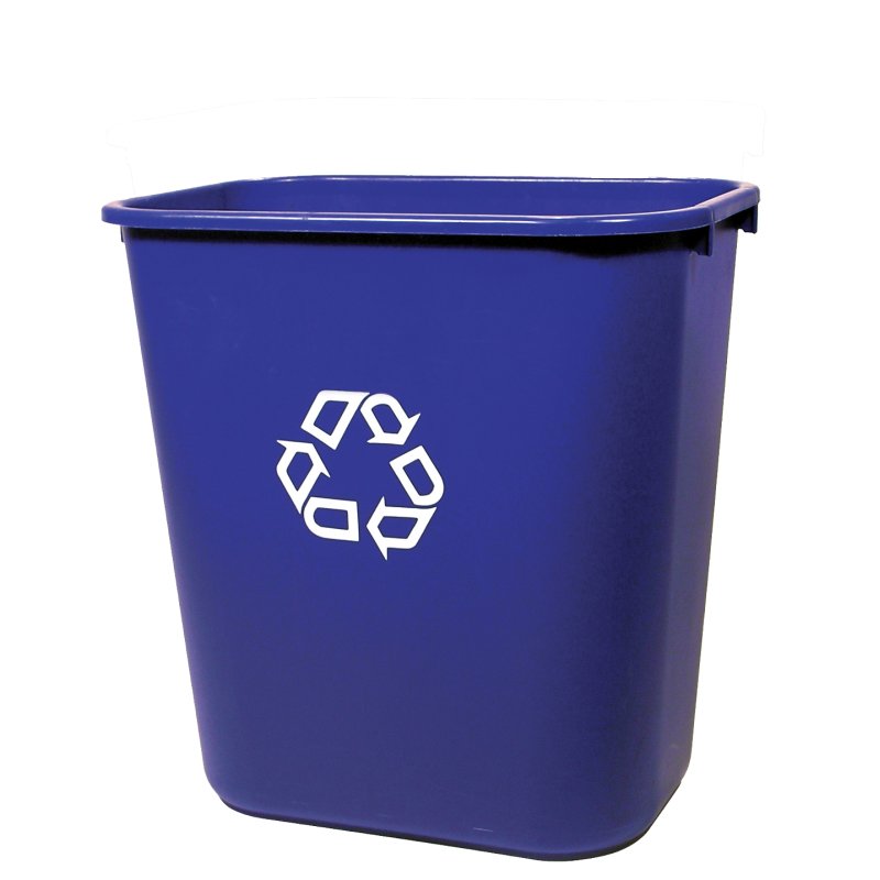 Rubbermaid corbeille, rectangulaire, noir, 26,6 litres