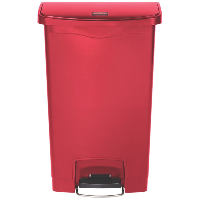 Rubbermaid vuilnisbak Slim Jim, met pedaal, geel, 50 liter
