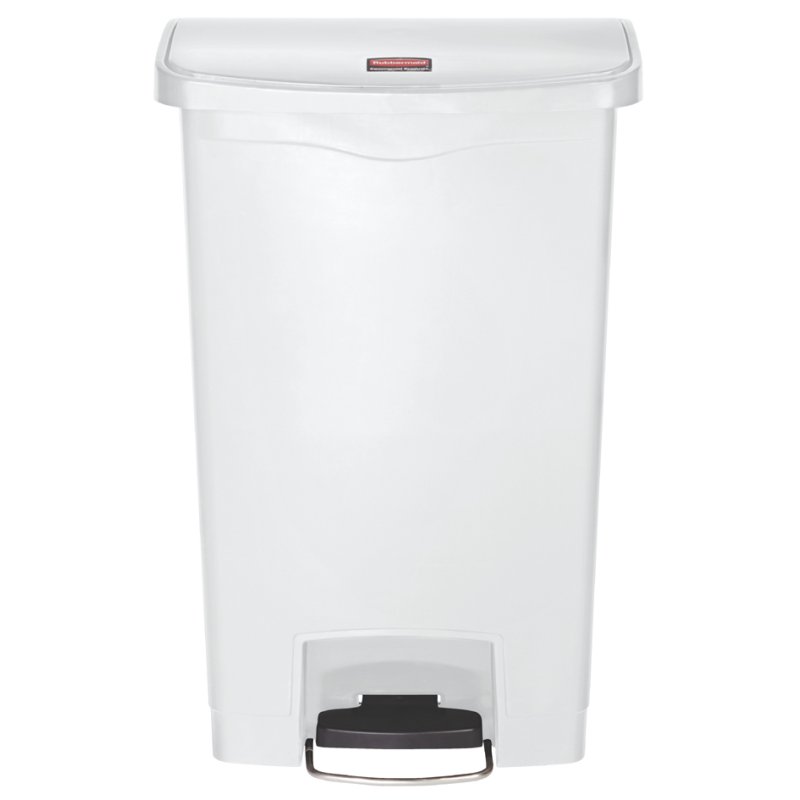 Rubbermaid vuilnisbak Slim Jim, met pedaal, geel, 50 liter