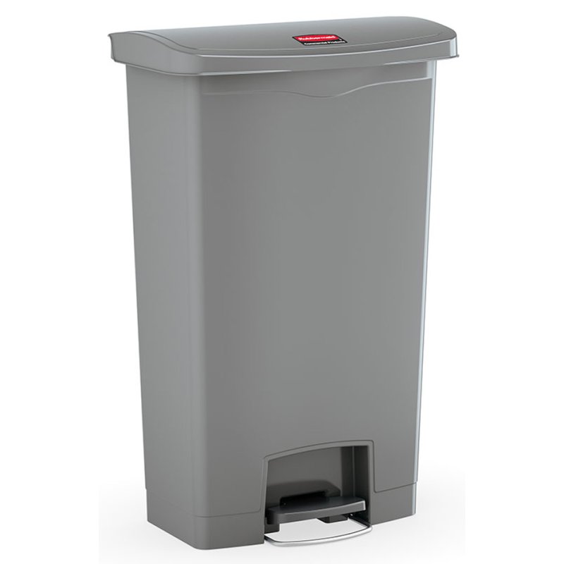 Rubbermaid pedaaltrapvuilnisbak Slim Jim, 50 liter, grijs