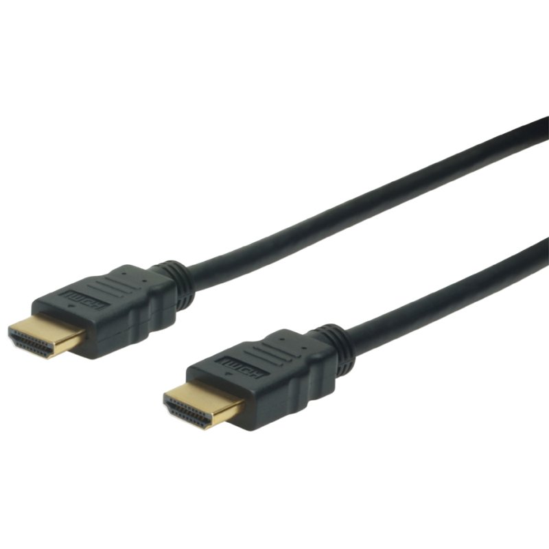 DIGITUS HDMI kabel, High Speed, zwart, 1,0 meter