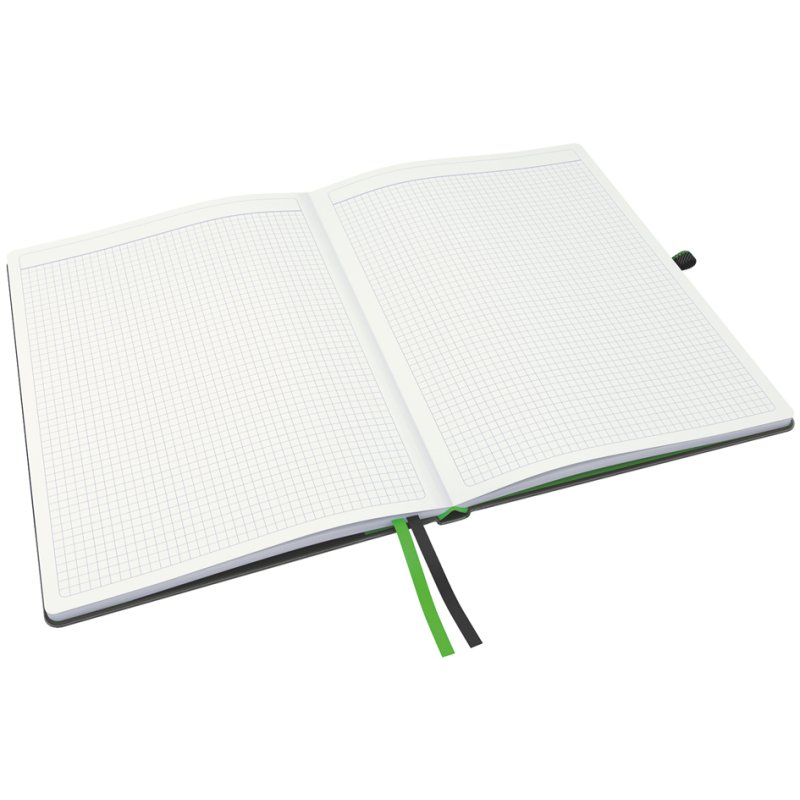 LEITZ Complete carnet A4, quadrillé, noir, leeroptic