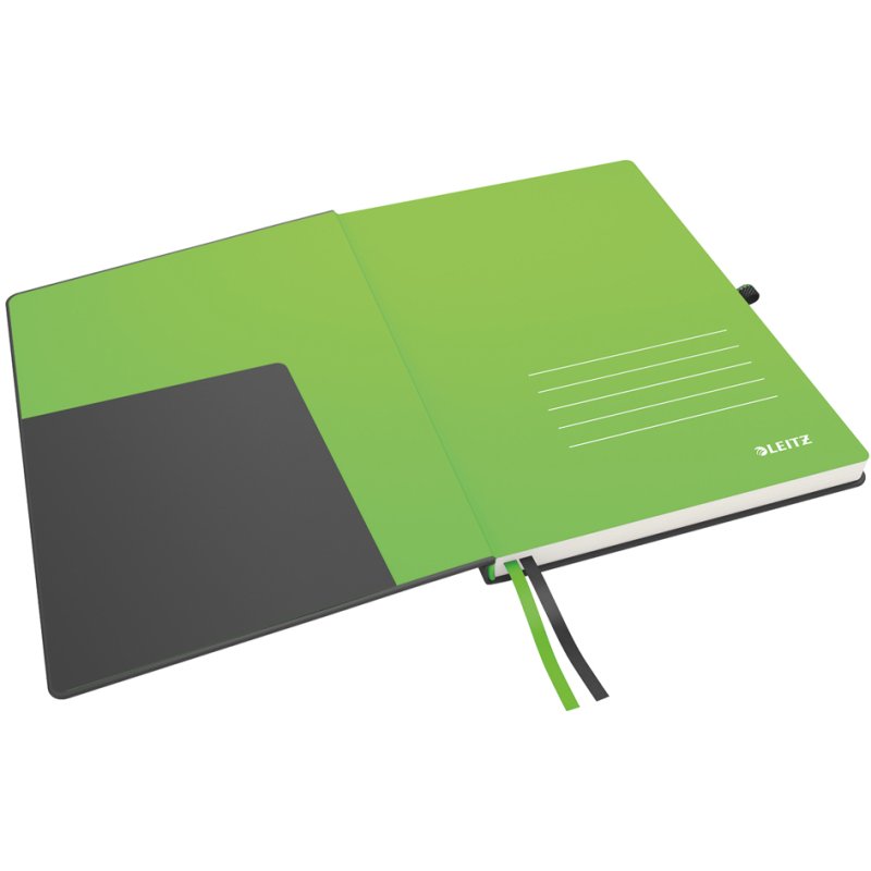 LEITZ Complete carnet A4, quadrillé, noir, leeroptic