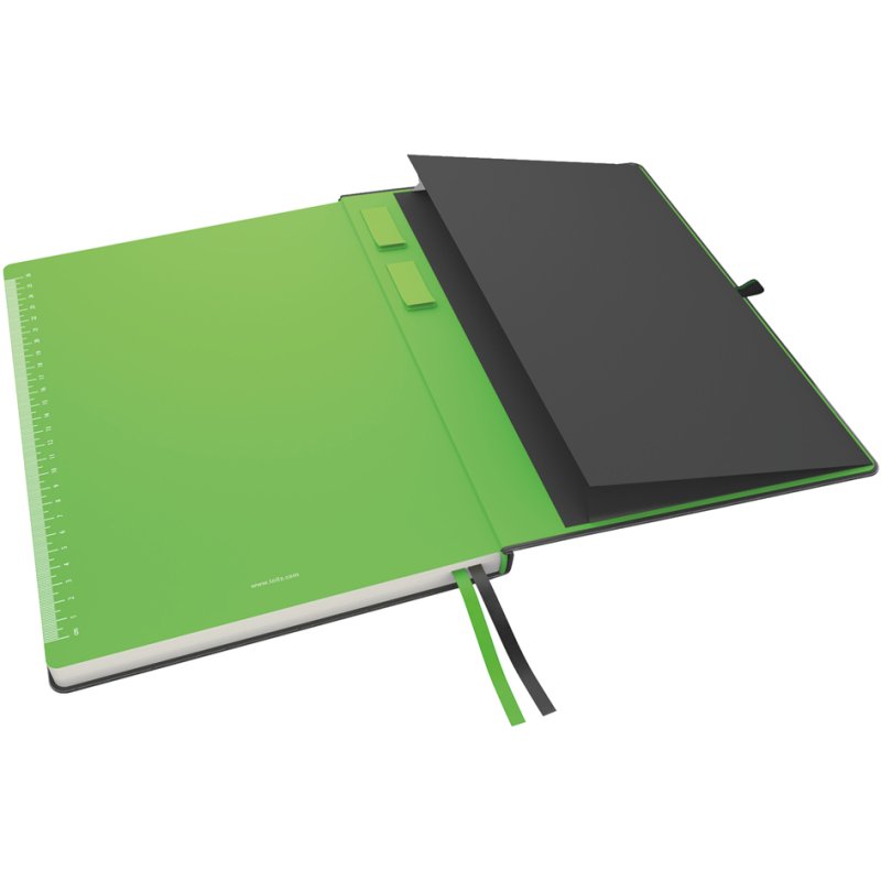 LEITZ Complete carnet A4, quadrillé, noir, leeroptic