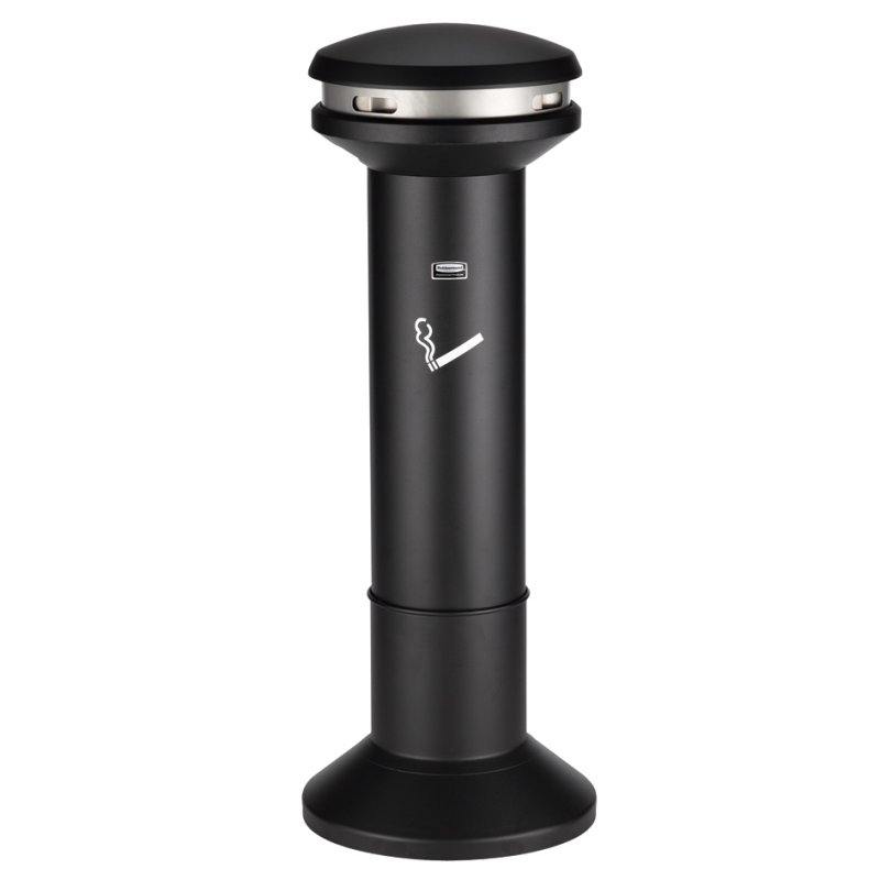 Rubbermaid cendrier sur pied Infinity, rond, noir, diamètre 400 mm