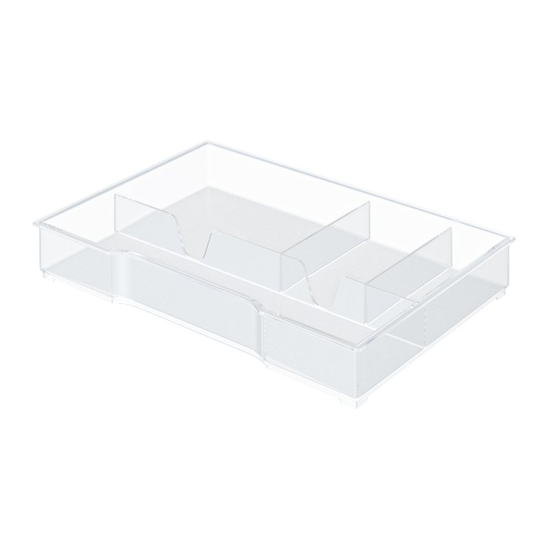 Leitz rangement de tiroir WOW CUBE/Plus, transparent, 4 compartiments, 6 pièces