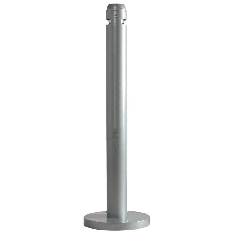 Rubbermaid staande asbak FGR1SM, aluminium, zilver, 1000 peuken capaciteit
