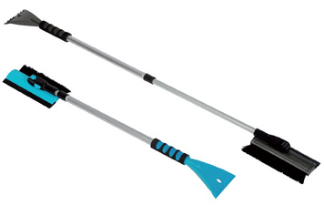 IWH telescopische ijskrabber met sneeuwborstel, verstelbaar 71-122 cm
