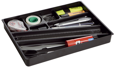 DURABLE porte-stylos IDEALBOX PEN TRAY eco, anthracite, 240×340×36 mm