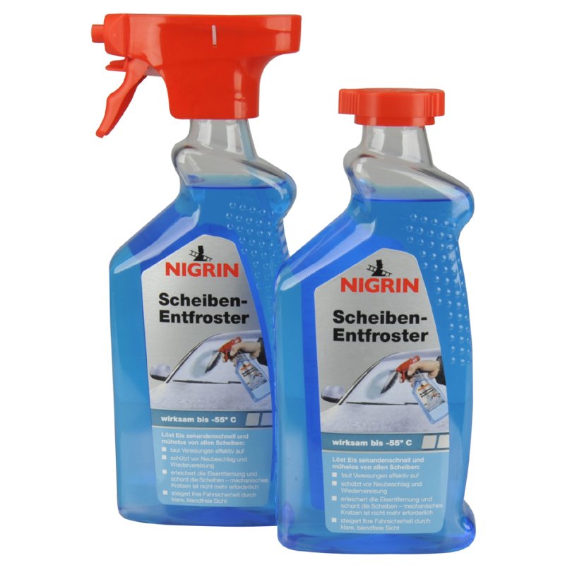 NIGRIN ruitontdooier sproeinevel, 500 ml, werkzaam tot -55°C