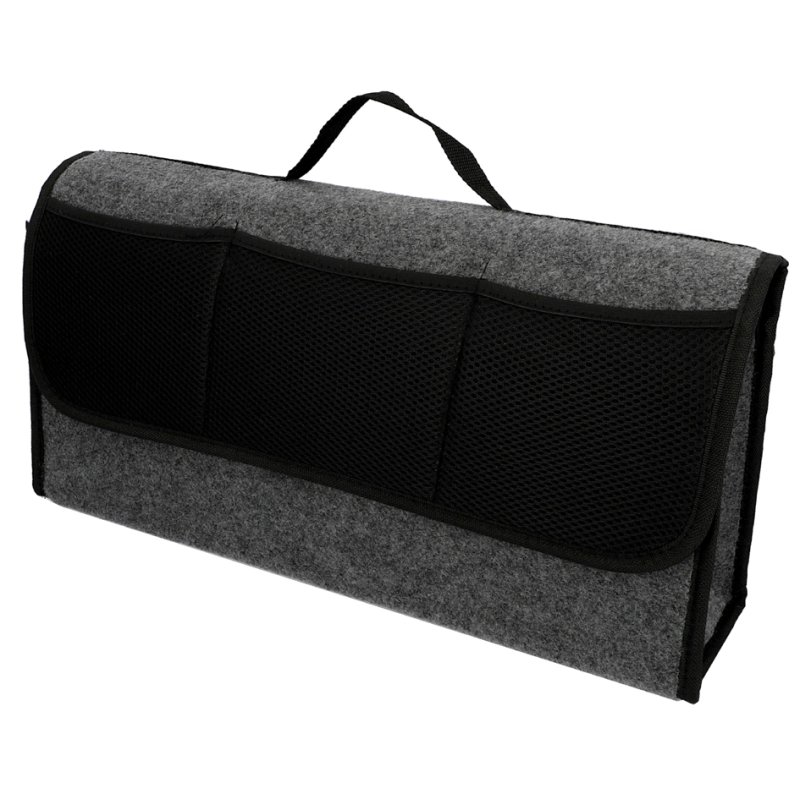 Cartrend organiseur de coffre, gris, bande velcro, 500×130×200 mm