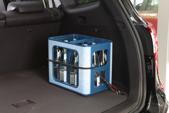 uniTEC KFZ bagagespanner met karabijnhaak, geëloxeerd aluminium, blauw, 600 mm