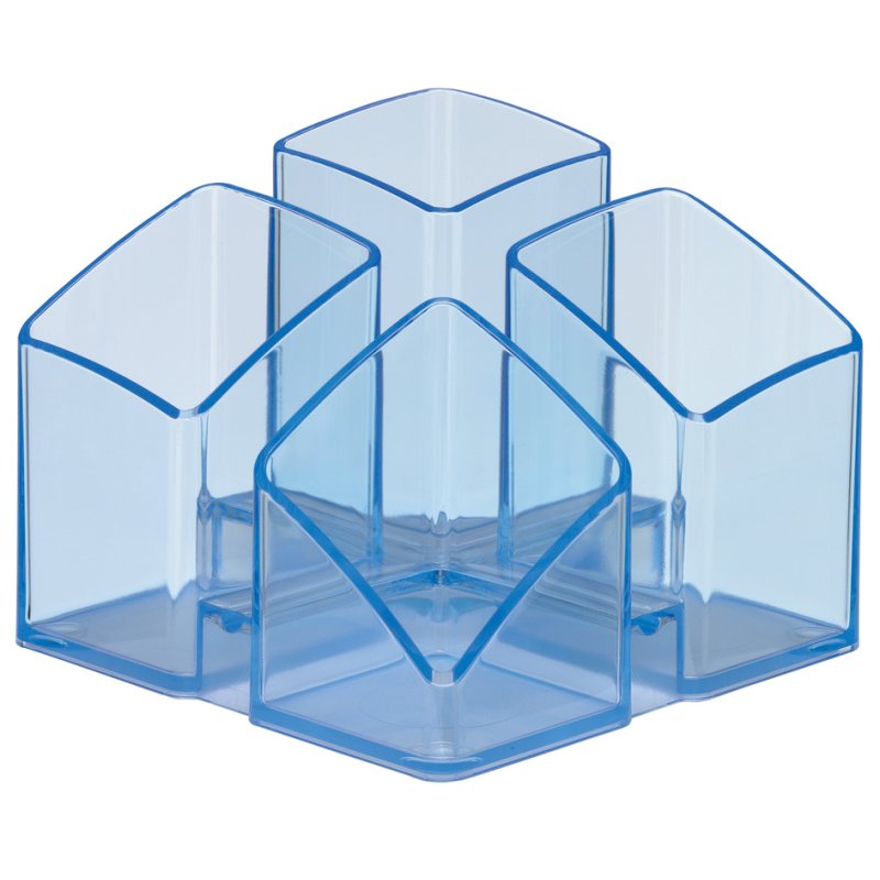 HAN porte-stylos SCALA, polystyrène, 4 compartiments, bleu
