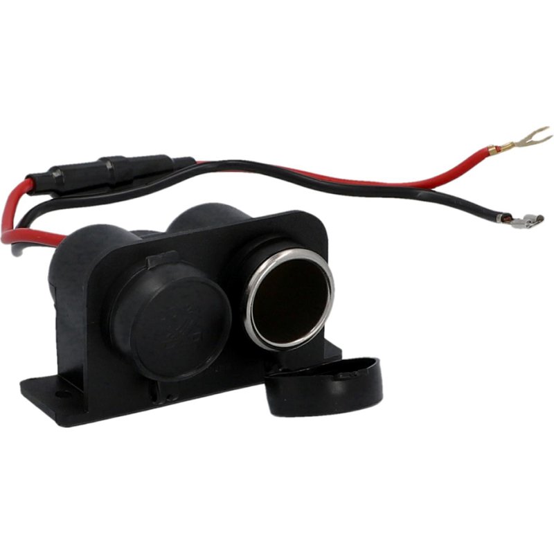 Cartrend prise allume-cigare double, 6/12V, max 8A par connexion