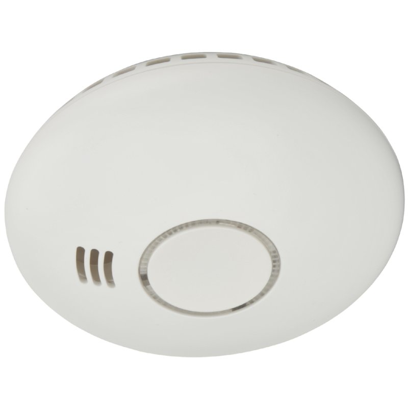 uniTEC Détecteur de fumée sans fil, blanc, signal d'alarme 85 dB