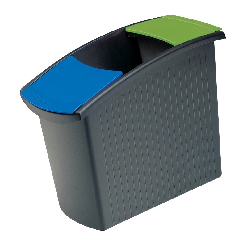 HAN prullenbak MONDO, PP, 18 liter, lichtgrijs