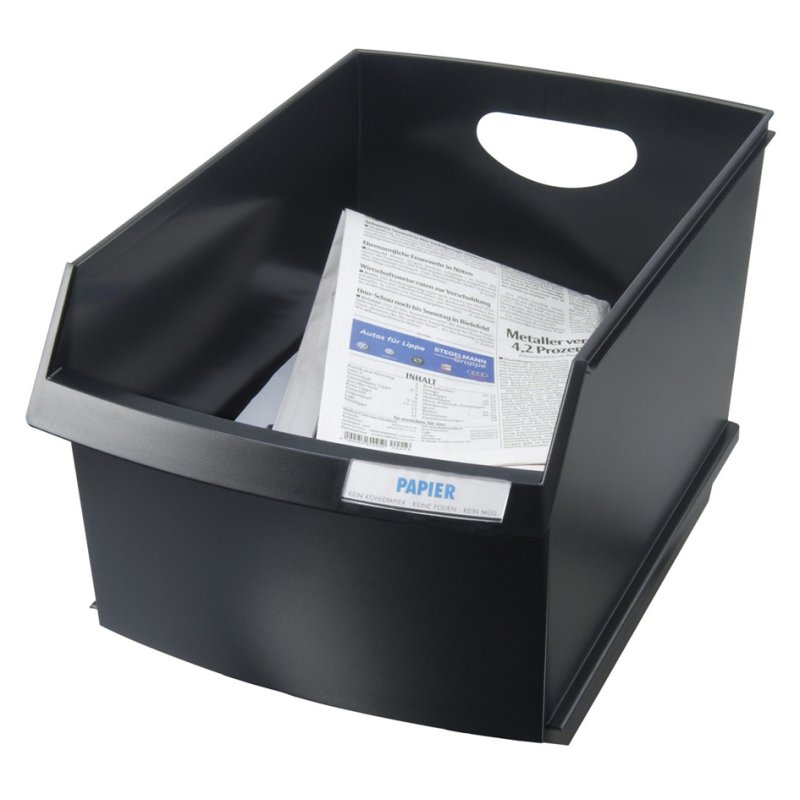 HAN poubelle LOGO-DRIVE, polystyrène, 25 litres, gris clair