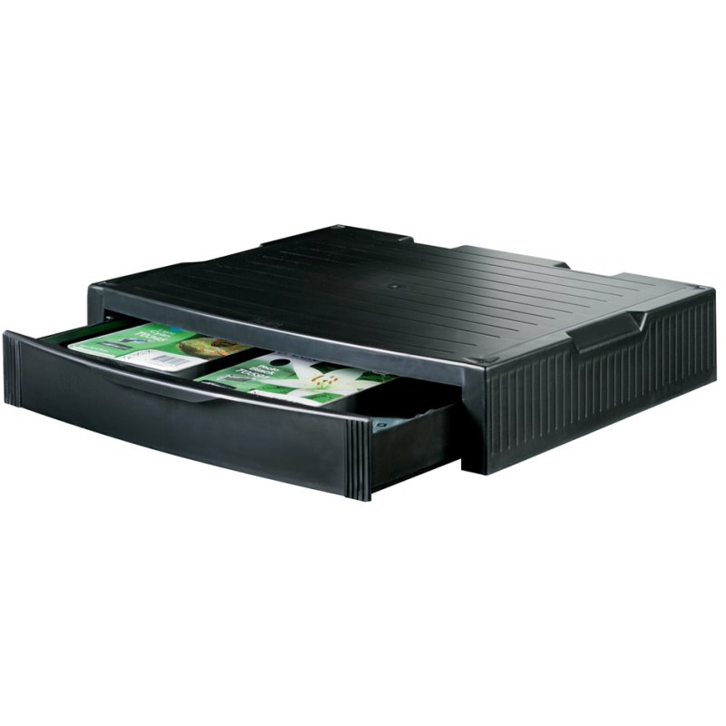 HAN support moniteur/imprimante, gris clair, capacité de charge 40 kg, bac A4