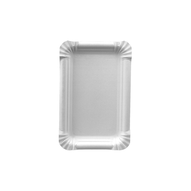 PAPSTAR assiettes en carton carrées, blanc, 130 × 200 mm, 25 pièces