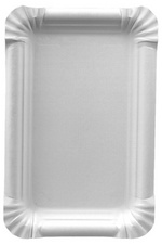 PAPSTAR kartonnen borden rechthoekig, wit, 110 × 175 mm, 250 stuks