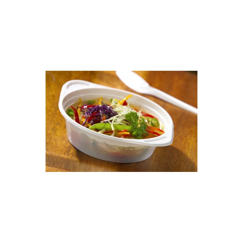 STARPAK bols à soupe plastique, blanc, 500 ml, 100 pièces