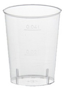 STARPAK plastic schnapsglaasjes 4 cl, helder, 40 stuks