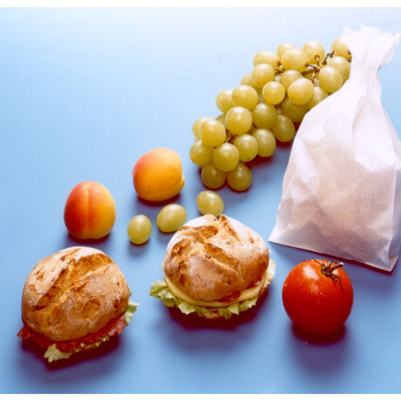 PAPSTAR sachets à snacks en papier parchemin, résistant à la graisse, 100 pièces