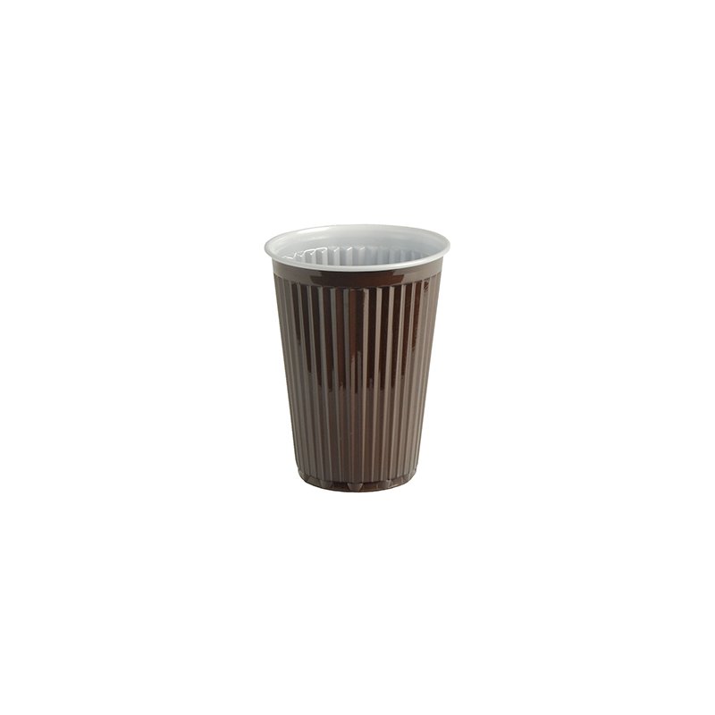 STARPAK gobelets thermiques plastique, brun/blanc, polystyrène, 100 pièces