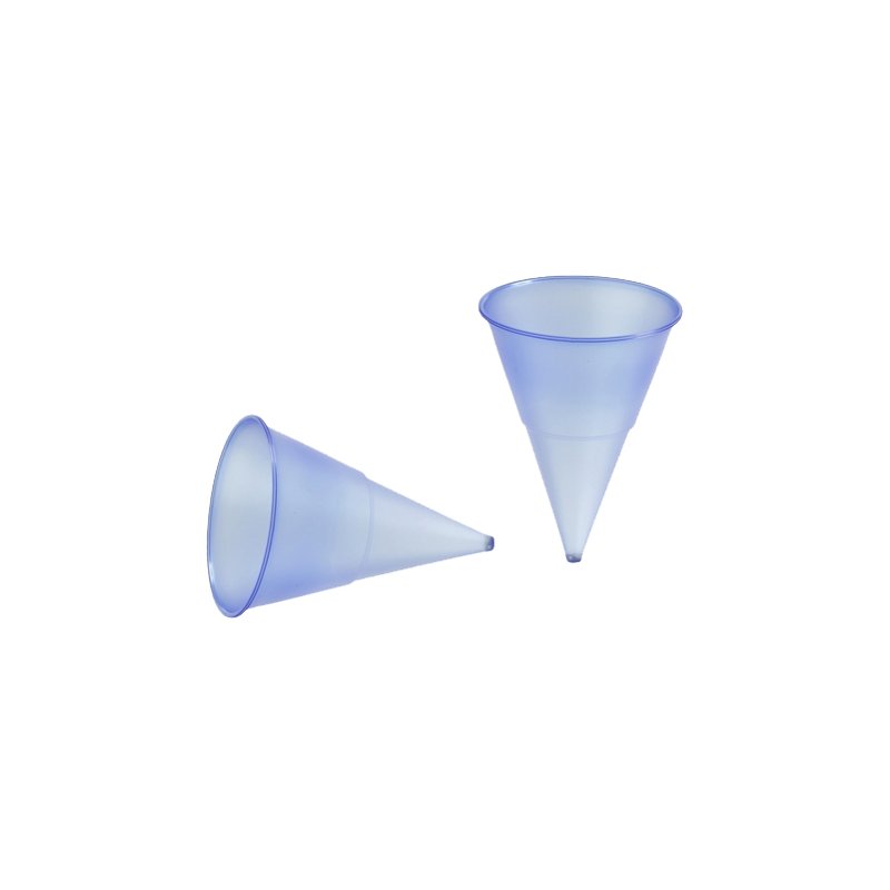 STARPAK gobelet pointu en plastique, bleu transparent, 115 ml, 1000 pièces