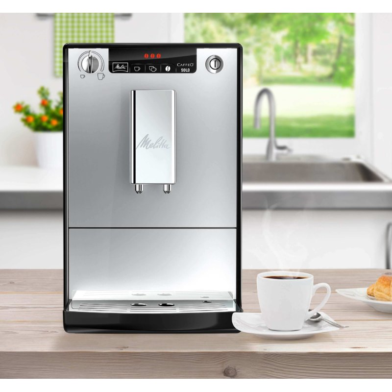 Melitta CAFFEO SOLO machine à café automatique, argent, réservoir 120 g