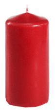PAPSTAR stompe kaars, diameter 50 mm, rood, hoogte 100 mm