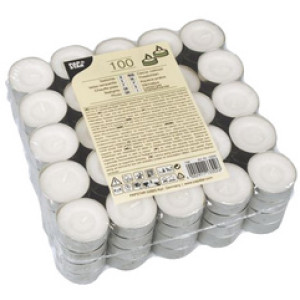 STARPAK theelichtjes, wit, diameter 38 mm, 100 stuks