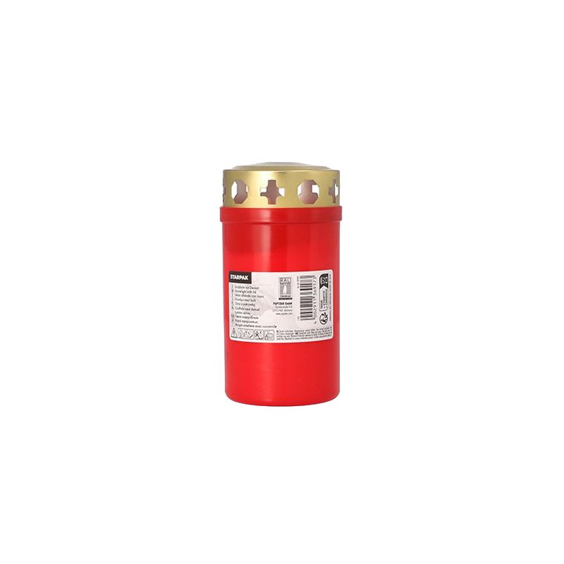 STARPAK Grablicht T3, transparant, goudkleurig deksel