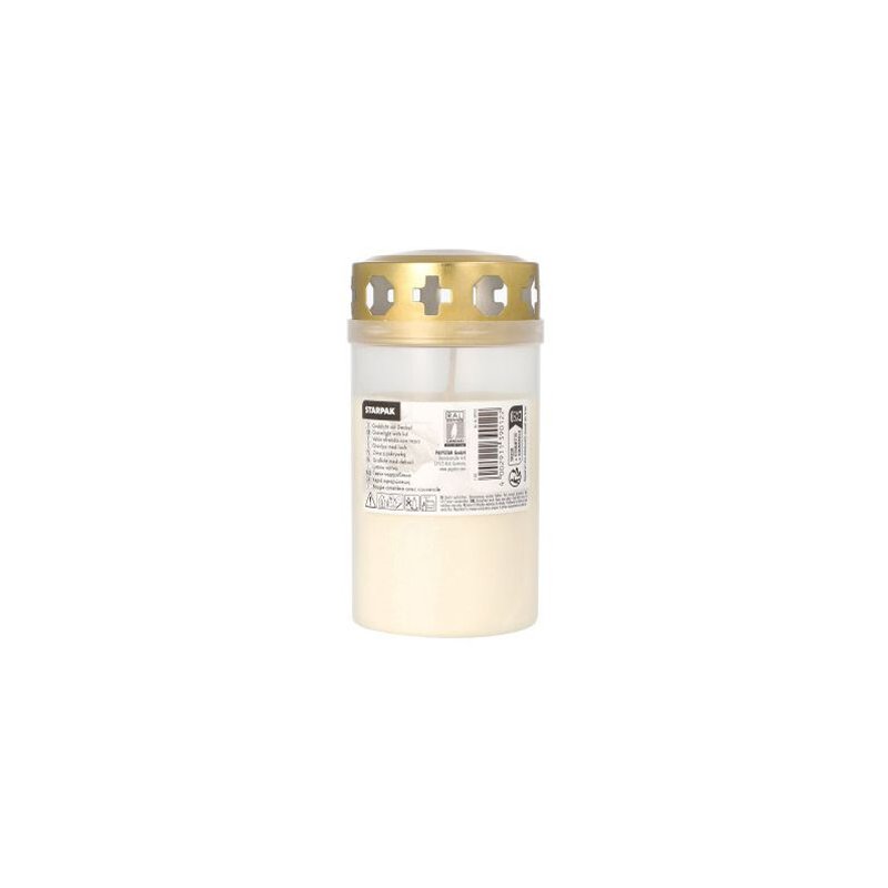 STARPAK bougie LED gravée, rouge, diamètre 64 mm, hauteur 125 mm