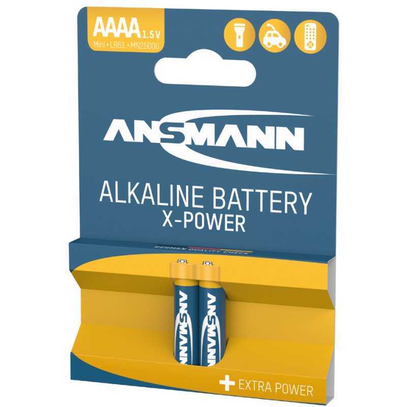 ANSMANN X-POWER alkaline AAAA batteries, 2 pieces