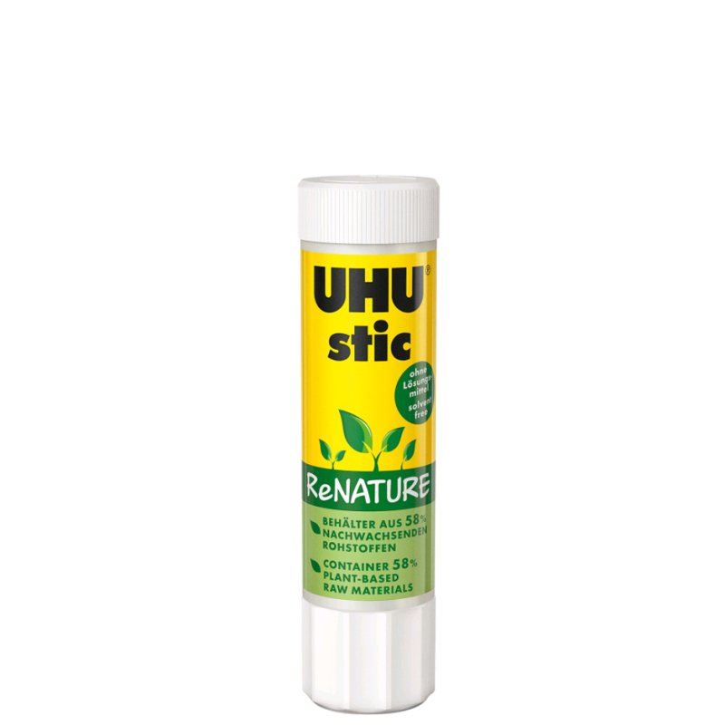 UHU bâton de colle stic ReNature, sans solvant, 21 g