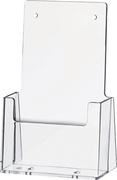 helit tafelpresentatiehouder the helpdesk, 1/3 A4 staand, glasklar polystyrol, 30 mm diep