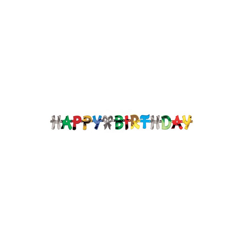 PAPSTAR Happy Birthday streamer, 1.4 m
