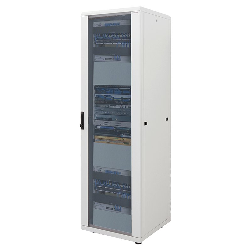 LogiLink Professional 19" armoire réseau, 42 U, noir, porte vitrée